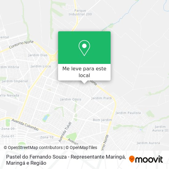 Pastel do Fernando Souza - Representante Maringá mapa