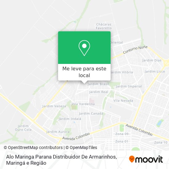Alo Maringa Parana Distribuidor De Armarinhos mapa