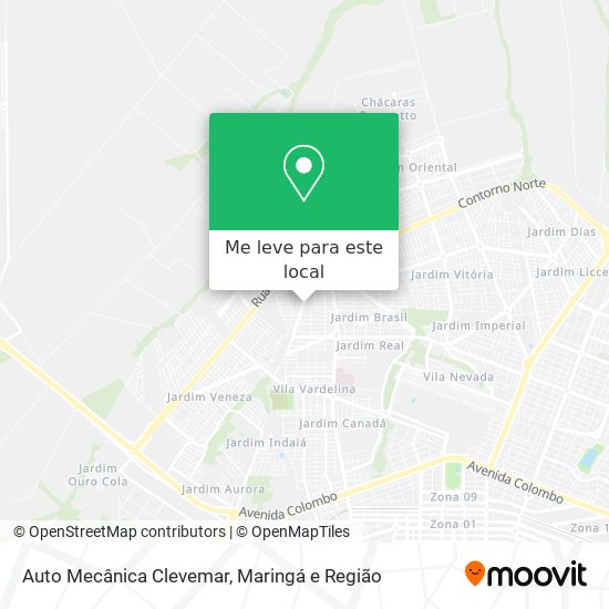 Auto Mecânica Clevemar mapa