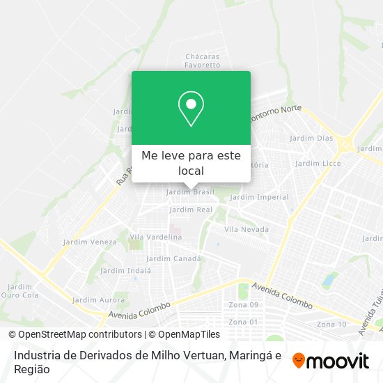 Industria de Derivados de Milho Vertuan mapa