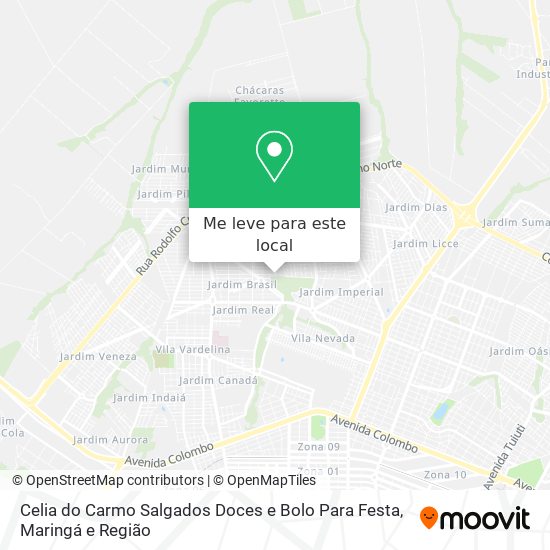 Celia do Carmo Salgados Doces e Bolo Para Festa mapa