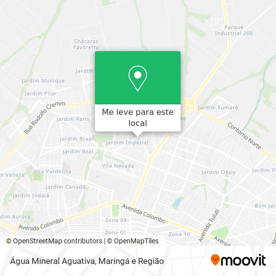 Água Mineral Aguativa mapa