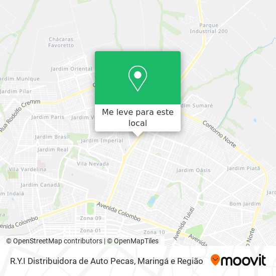 R.Y.I Distribuidora de Auto Pecas mapa