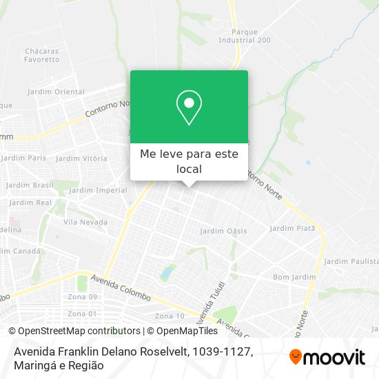 Avenida Franklin Delano Roselvelt, 1039-1127 mapa