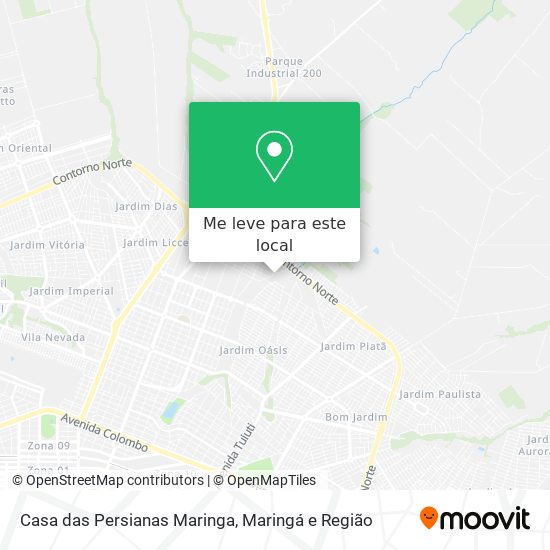 Casa das Persianas Maringa mapa