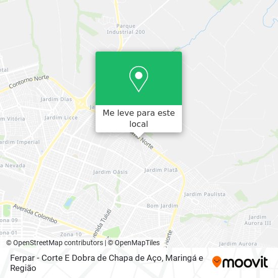 Ferpar - Corte E Dobra de Chapa de Aço mapa