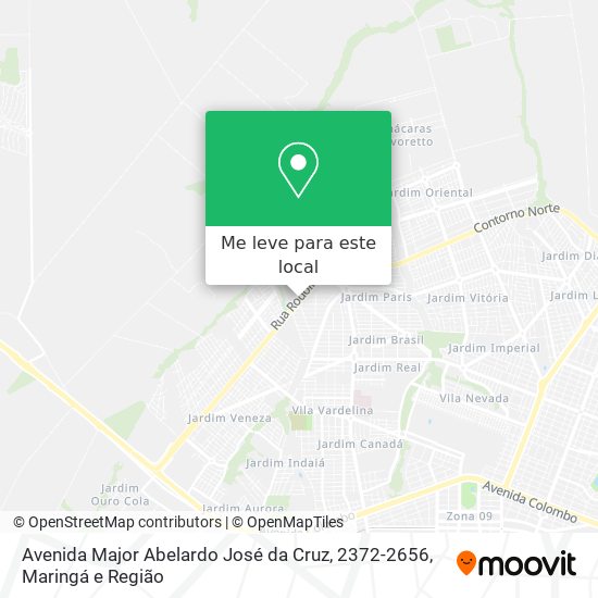 Avenida Major Abelardo José da Cruz, 2372-2656 mapa