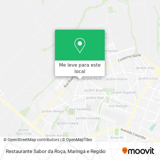 Restaurante Sabor da Roça mapa