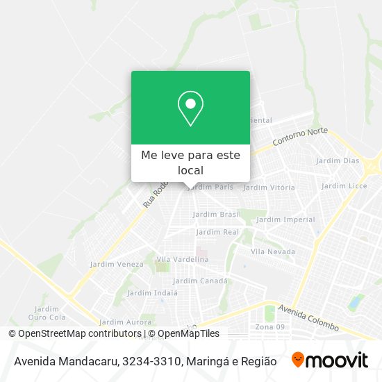 Avenida Mandacaru, 3234-3310 mapa