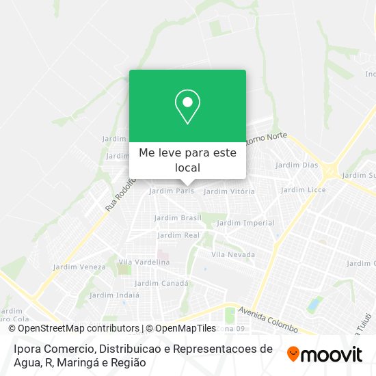 Ipora Comercio, Distribuicao e Representacoes de Agua, R mapa