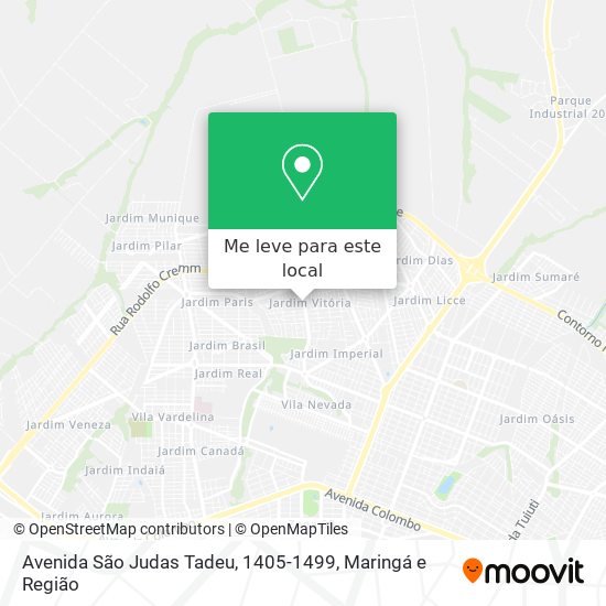Avenida São Judas Tadeu, 1405-1499 mapa