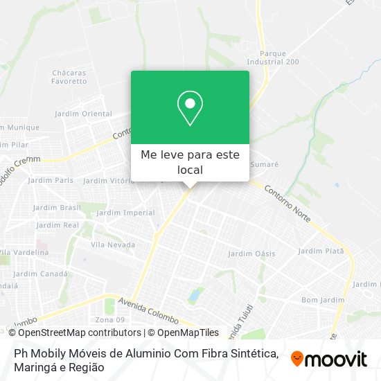 Ph Mobily Móveis de Aluminio Com Fibra Sintética mapa