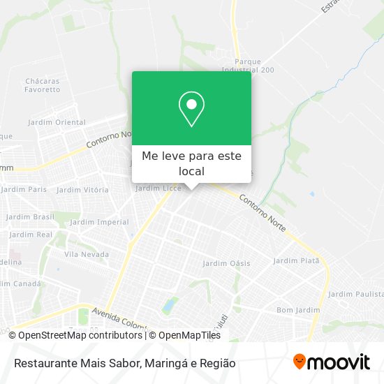 Restaurante Mais Sabor mapa