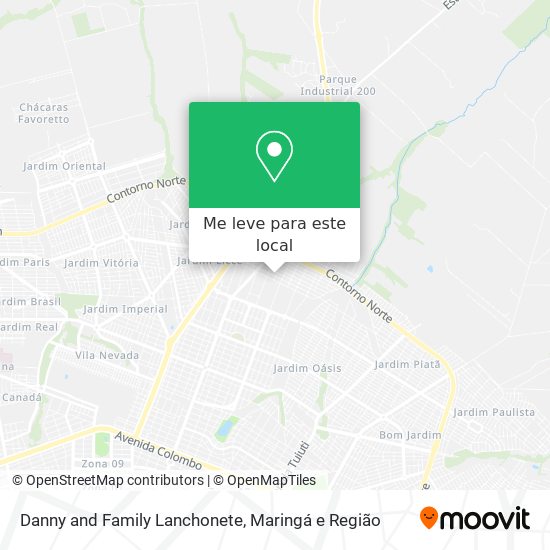 Danny and Family Lanchonete mapa