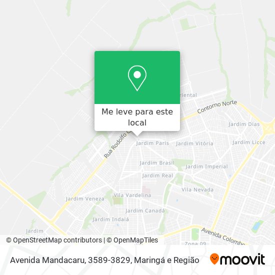 Avenida Mandacaru, 3589-3829 mapa