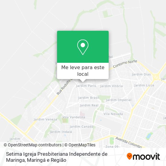 Setima Igreja Presbiteriana Independente de Maringa mapa