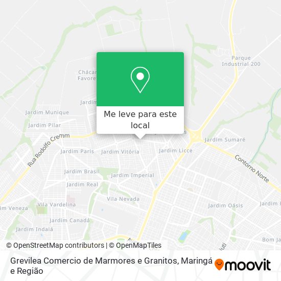 Grevilea Comercio de Marmores e Granitos mapa