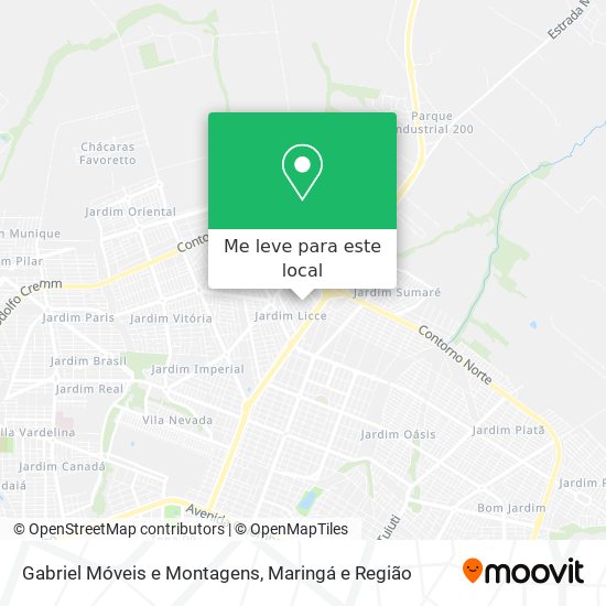 Gabriel Móveis e Montagens mapa