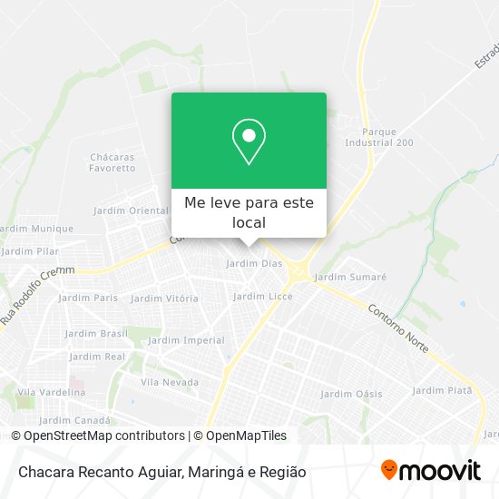 Chacara Recanto Aguiar mapa