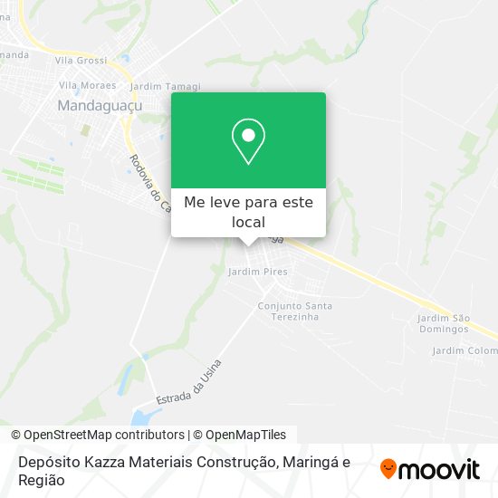 Depósito Kazza Materiais Construção mapa