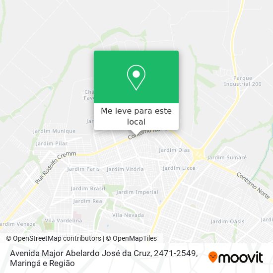 Avenida Major Abelardo José da Cruz, 2471-2549 mapa