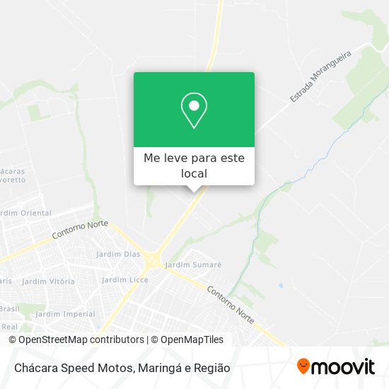 Chácara Speed Motos mapa