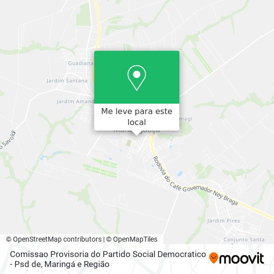 Comissao Provisoria do Partido Social Democratico - Psd de mapa