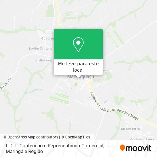 I. D. L. Confeccao e Representacao Comercial mapa