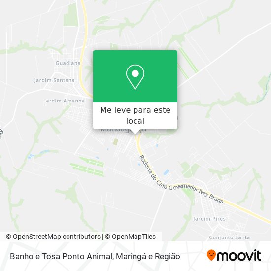 Banho e Tosa Ponto Animal mapa