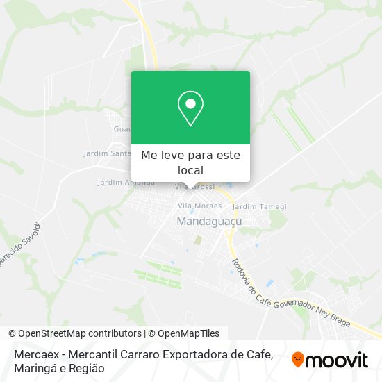 Mercaex - Mercantil Carraro Exportadora de Cafe mapa