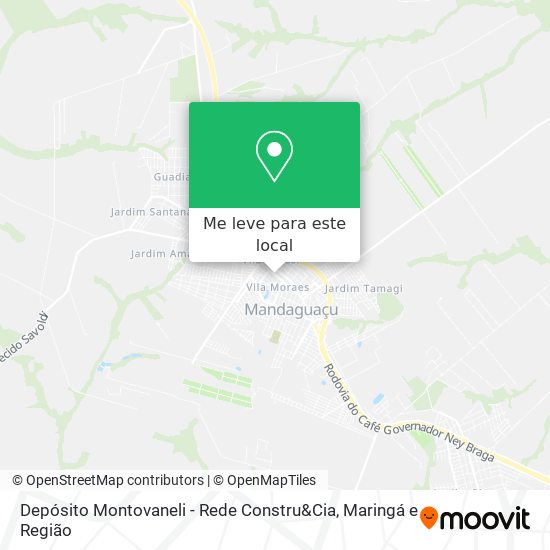 Depósito Montovaneli - Rede Constru&Cia mapa