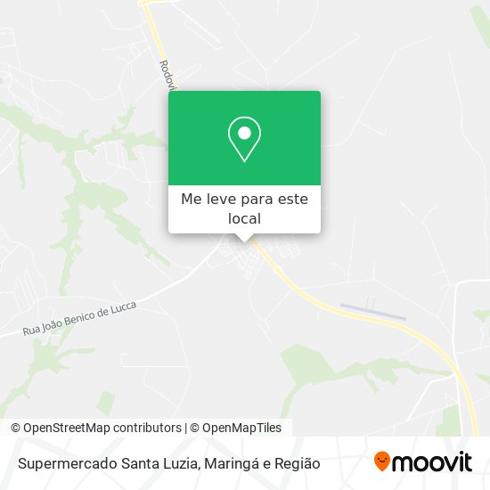 Supermercado Santa Luzia mapa