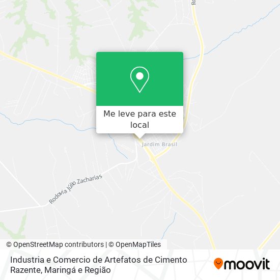 Industria e Comercio de Artefatos de Cimento Razente mapa