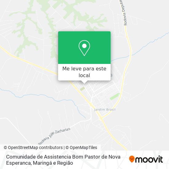 Comunidade de Assistencia Bom Pastor de Nova Esperanca mapa