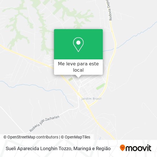 Sueli Aparecida Longhin Tozzo mapa
