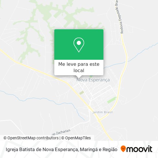 Igreja Batista de Nova Esperança mapa