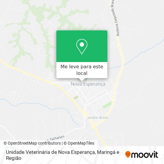 Unidade Veterinária de Nova Esperança mapa