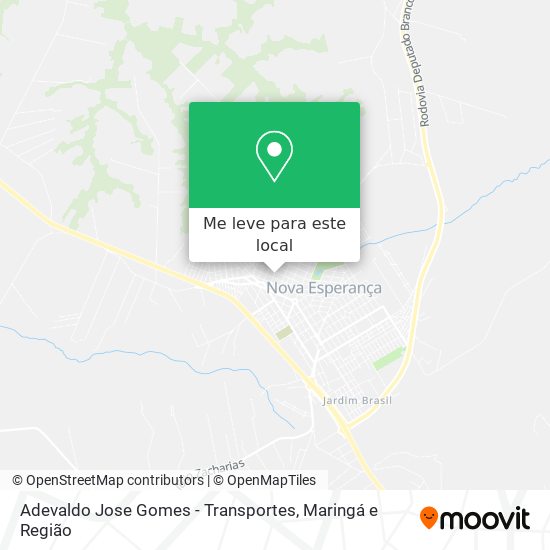 Adevaldo Jose Gomes - Transportes mapa