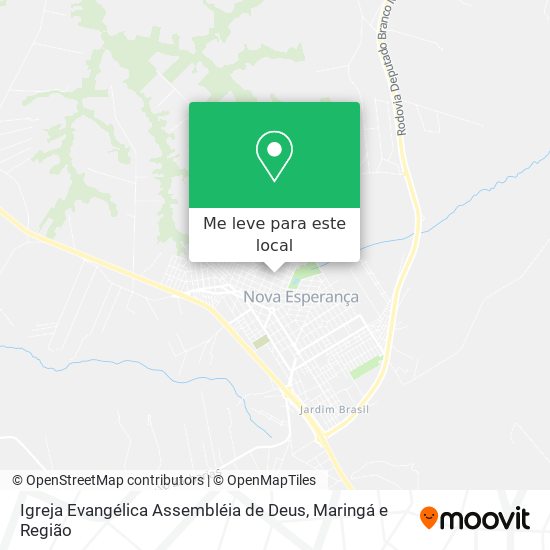 Igreja Evangélica Assembléia de Deus mapa