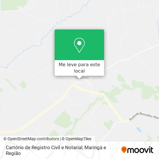 Cartório de Registro Civil e Notarial mapa