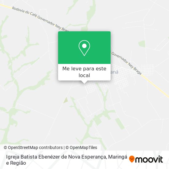 Igreja Batista Ebenézer de Nova Esperança mapa