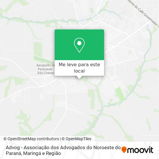 Advog - Associação dos Advogados do Noroeste do Paraná mapa