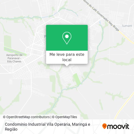 Condomínio Industrial Vila Operária mapa