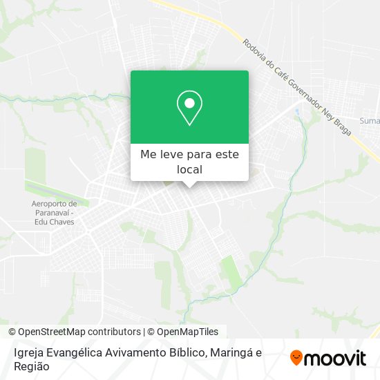 Igreja Evangélica Avivamento Bíblico mapa