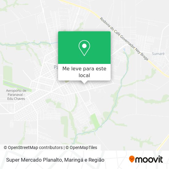 Super Mercado Planalto mapa