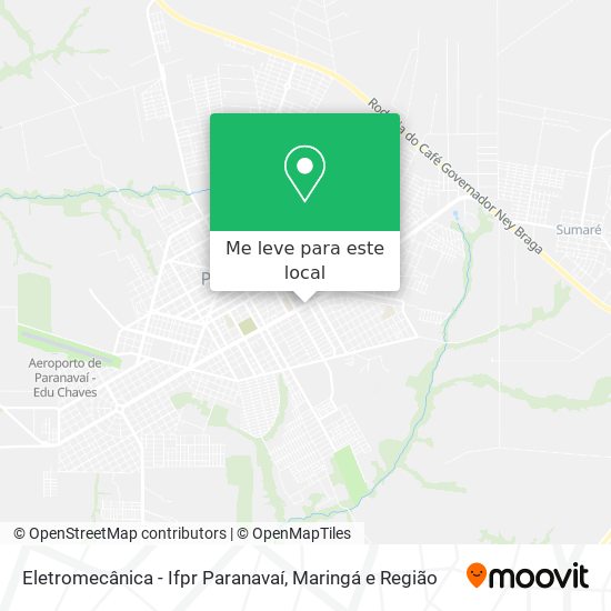 Eletromecânica - Ifpr Paranavaí mapa