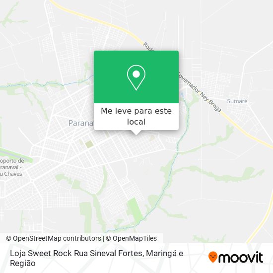 Loja Sweet Rock Rua Sineval Fortes mapa