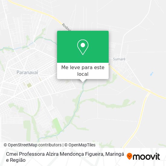 Cmei Professora Alzira Mendonça Figueira mapa