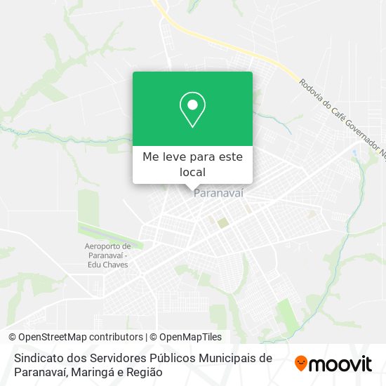 Sindicato dos Servidores Públicos Municipais de Paranavaí mapa