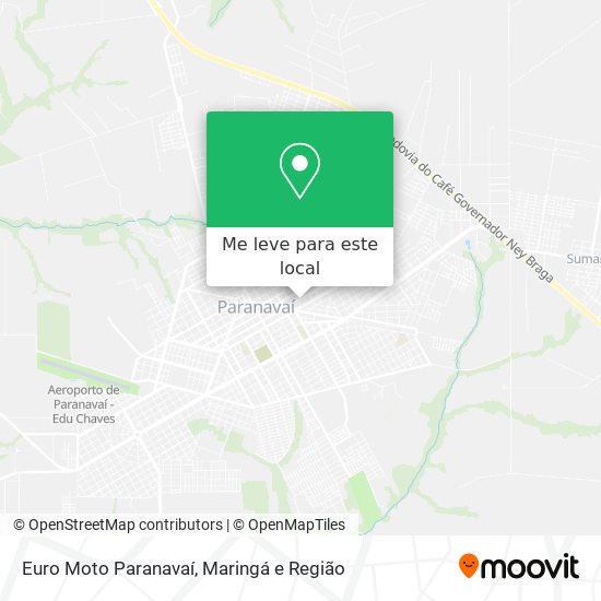 Euro Moto Paranavaí mapa